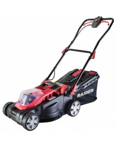 Masina gazon Raider RDP-SLM20 latime lucru 36 cm volum cos 35 l indicator nivel umplere compatibilitate acumulator Li-Ion