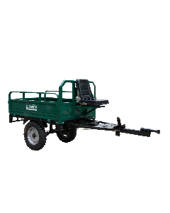 Remorca motocultor, model B cu scaun cu spatar, bena 140×100^40cm