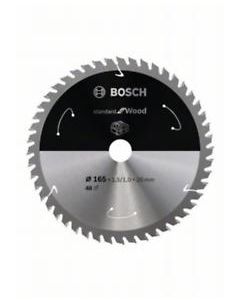 Bosch Disc Standard for Wood 165x20x48T special pentru circulare cu acumulator