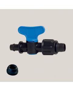 Robinet simplu pentru banda de picurare 17 mm
