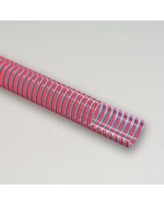 Furtun transparent din PVC cu spira rosie 40 mm (5m)