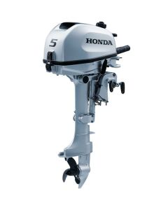 Motor barca Honda BF5 DH LHNU cu mansa cizma lunga 5 CP 4T rezervor atasat elice aluminiu cu 3 aripi
