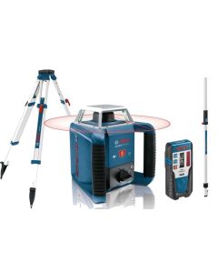 Bosch GRL 400 H + BT170HD + GR240 Nivela laser rotativa, 20m, receptor 400m, precizie 0.08 mm/m
