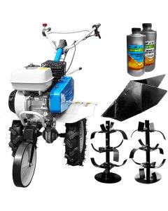 Motosapa AGT 5580, motor HONDA GP200 6,5 CP, freze, roti cauciuc, plug bilonat + CADOU 2L Ulei motor