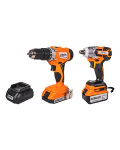 Set Bormasina percutie + cheie brushless Baukraft BK-CDIBIW3 18V 4A 2Ah