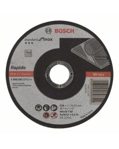 Disc de taiere drept Standard for Inox - Rapido WA 60 T BF, 125mm, 22,23mm, 1