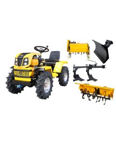 ProGARDEN Campo T18 Minitractor G2 4x4, 18CP, benzina, hidraulica fata-spate, roti 6.00-12 plug 2 brazde freza tractata tocator vegetatie lama zapada