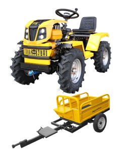 ProGARDEN Campo T18 Minitractor G2 4x4, 18CP, benzina, hidraulica fata-spate, roti 6.00-12 cu remorca 500 kg
