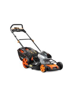 Masina de tuns gazon Redback E146C Compatibila cu acumulatori 40V Latime de lucru 457mm Cos colector 60L Reglaj central Fara acumulator si incarcator