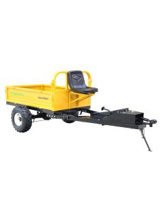 ProGARDEN Alpine RM500T Remorca cu tractiune 500kg, 1 osie, prindere bolt pentru motocultor, roti 19x7-8