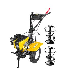 Motocultor AgroPro HS 1000B motor 8 CP benzina EURO V 2+1 viteze latime lucru 115 cm freze 2+1+1 roti 5.00-8"