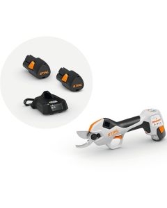 Foarfeca de gradina STIHL ASA 20 cu 2x acumulatori AS 2 si incarcator AL 1 deschidere lama reglabila 25 mm afisaj LCD