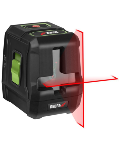 Nivel cu laser Dedra MC0901 acumulatori 2xAA laser rosu linii 2 lungime lucru 20 m unghi linie 120grd