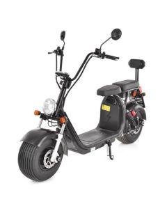 Scuter electric Hecht cocis zero black motor 1500 w viteza maxima 45 km h