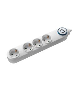 Prelungitor Samus 4 prize Schuko, 3m, 3680w, 3x 1,5mmp, intrerupator 4PI3-3680