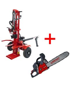 Despicator de busteni Rotakt VLS-22T motor termic 7 CP forta despicare 22 T + Motofierastrau ROTAKT MTF5810SW