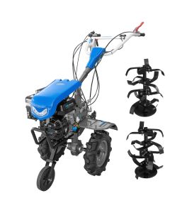 Motocultor DKD 950 G motor 7 CP benzina 2+1 viteze latime lucru 95 cm freze roti cauciuc 4.00x8" capota cu far LED