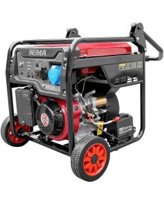 Generator curent Weima WM 6000iE Inverter motor 5.5 CP 4 timpi putere maxima 5.5kVA 230V benzina rezervor 20 l functie ECO MODE pornire electrica roti si maner transport