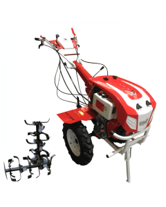 Motocultor Bisonte BTA-12SDE pornire electrica motor 12 CP Diesel 2+1 viteze latime lucru 135 cm freze 2+2+1 cu discuri roti cauciuc 5.00x12"