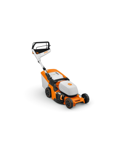 Masina de tuns gazonul STIHL RMA 448 V electrica latime taiere 46 cm cos colector 52 L fara acumulator si incarcator sistem AK