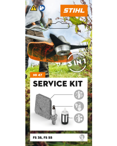 STIHL Kit Service 47 pentru motocoase pe benzina FS 38 / FS 55 cu motor STIHL 2-MIX