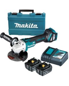 Polizor unghiular Makita DGA511RTE cu 2 acumulatori Li-Ion LXT 18V Diametru disc 125 mm Motor fara perii