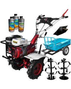 Motocultor Media Line 7100/5 CFB motor 7 CP freze 80 cm roti cauciuc rarita fixa remorca 3L ulei AgroPro