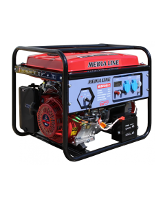Generator curent Media Line MLG 6500E/2 putere 6.5kW 230 V benzina pornire electrica AVR rezervor 25L