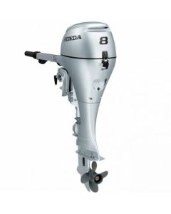 Motor barca Honda BF8DK2 LHU cu mansa cizma lunga 8 CP 4T rezervor atasat elice aluminiu cu 4 aripi port incarcare 6A