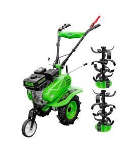Motosapa RDB MQ168B motor 7 CP benzina 2+1 viteze latime lucru 105 cm freze segmentabile 2+2+discuri roti cauciuc 4.00x8"