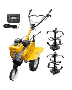 Motosapa AgroPro HS500 motor 7 CP 2+1 viteze latime lucru 90 cm freze roti cauciuc 4.00x8 roata frontala tahometru