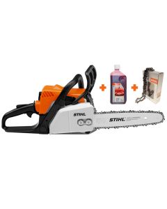 Motofierastrau STIHL MS 170 putere 1.6 CP lama 35 cm 1.1 mm pas lant 3/8" 61PMM3 + Lant 61 PMM3 3/8 P 35cm 1.1mm + KIT Ulei 1l