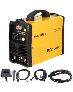 Aparat de sudura multifunctional ProWELD Flux 1032e tip invertor functie FCAW, MMA si TIG amperaj 140A