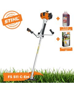 Motocoasa STIHL FS 511 C-EM ErgoStart benzina putere 2,4kW diametru taiere 56 cm ham advance plus + ulei amestec 2T 1L + service kit 44