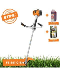 Motocoasa STIHL FS 561 C-EM putere 2,8kW diametru taiere 56 cm cutit taietor pentru tufisuri BC 350-3 ham advance plus + ulei amestec 2T 1L + service kit 44