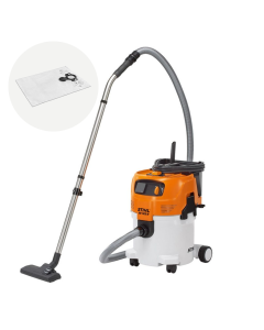 Aspirator STIHL SE 122 E electric putere 1500 W putere de aspirare 250 mbar recipient 30 L + Set 5 saci
