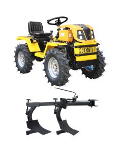 ProGARDEN Campo T12 Minitractor G2.1 4x4, 12CP, diesel, hidraulica fata-spate, roti 6.00-12 plug arat cu 2 brazde