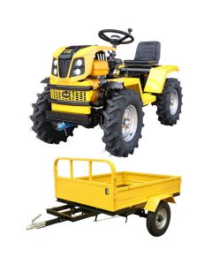 ProGARDEN Campo T18 Minitractor G2 4x4, 18CP, benzina, hidraulica fata-spate, roti 6.00-12 cu remorca Campo RM600CT 600kg