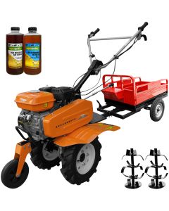 Motosapa Villager VTB 842 Prime Motor ECO EURO5 motor 5.5 CP  2+1 viteze latime lucru 85 cm freze roti cauciuc 4.00-8 remorca 2l ulei