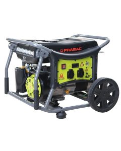 Generator curent Pramac WX 3200 putere 2.85 kW benzina rezervor 17 L monofazat 200 V roti transport